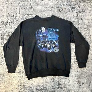 HARLEY DAVIDSON Legends Live Vintage 90s Nebraska Wolf Graphic Print Sweatshirt